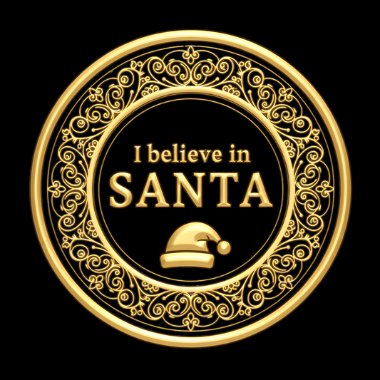 Limitowana świąteczna kolekcja 2025- Dziecięca koszulka unisex "I believe in SANTA"|PyraWBrylach