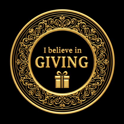 Limitowana świąteczna kolekcja 2025- Dziecięca koszulka unisex "I believe in GIVING"|PyraWBrylach