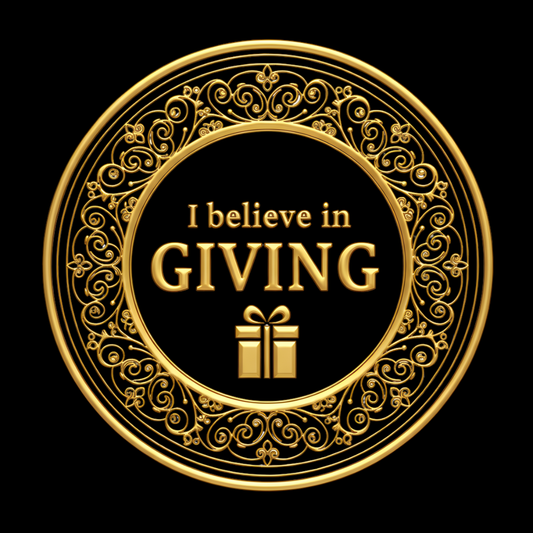 Limitowana świąteczna kolekcja 2025- Dziecięca koszulka unisex "I believe in GIVING"|PyraWBrylach