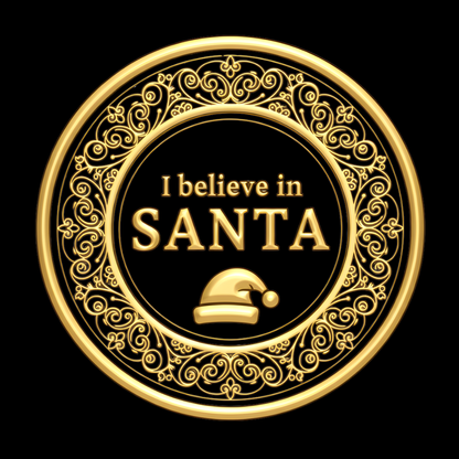 Limitowana świąteczna kolekcja 2025- Dziecięca koszulka unisex "I believe in SANTA"|PyraWBrylach