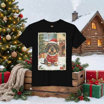 Dziecięca koszulka Unisex "Świąteczny jamnik"|PyraWBrylach