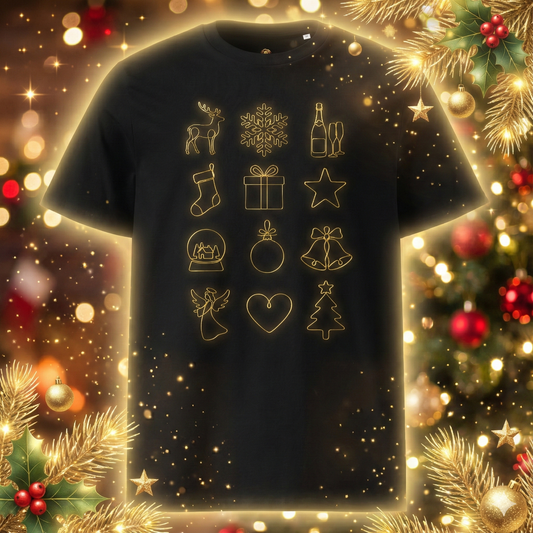 Świąteczna Koszulka Unisex "12 talizmanów szczęścia"|PyraWBrylach