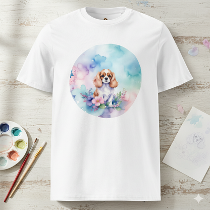 Koszulka Unisex "Cavalier King Charles Spaniel- Akwarelowy Przyjaciel"|PyraWBrylach