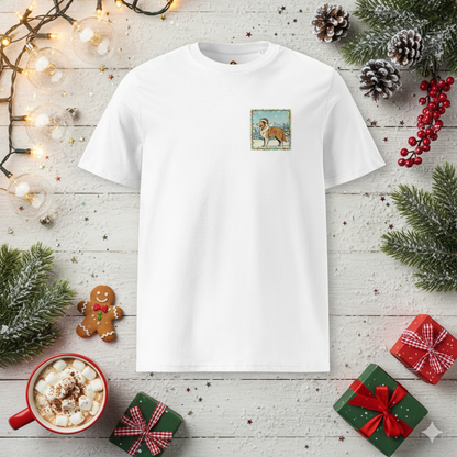 Koszulka Unisex Świąteczny Owczarek Szkocki Collie - Legenda Bożego Narodzenia | PyraWBrylach