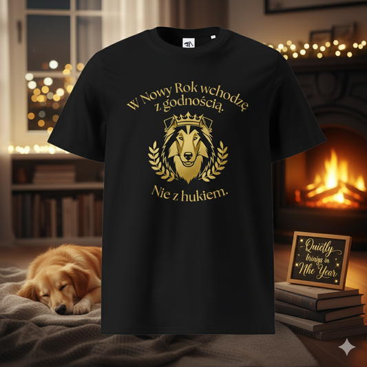 Koszylka Unisex "W Nowy Rok wchodzę z godnością."- Collie|PyraWBrylach