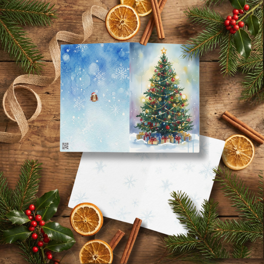 Kartka świąteczna- Choinka|PyraWBrylach