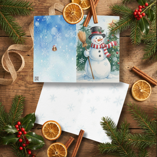 Kartka świąteczna- Bałwanek|PyraWBrylach