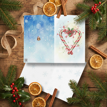 Kartka świąteczna- Candy Cane|PyraWBrylach