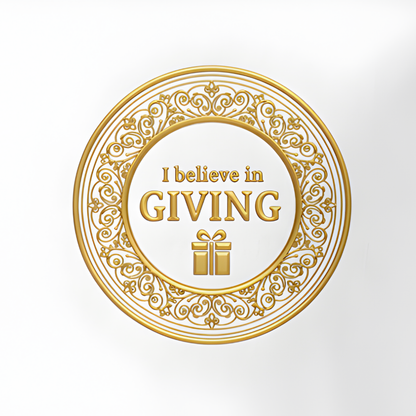 Limitowana świąteczna kolekcja 2025- Koszulka Unisex "I believe in GIVING"|PyraWBrylach