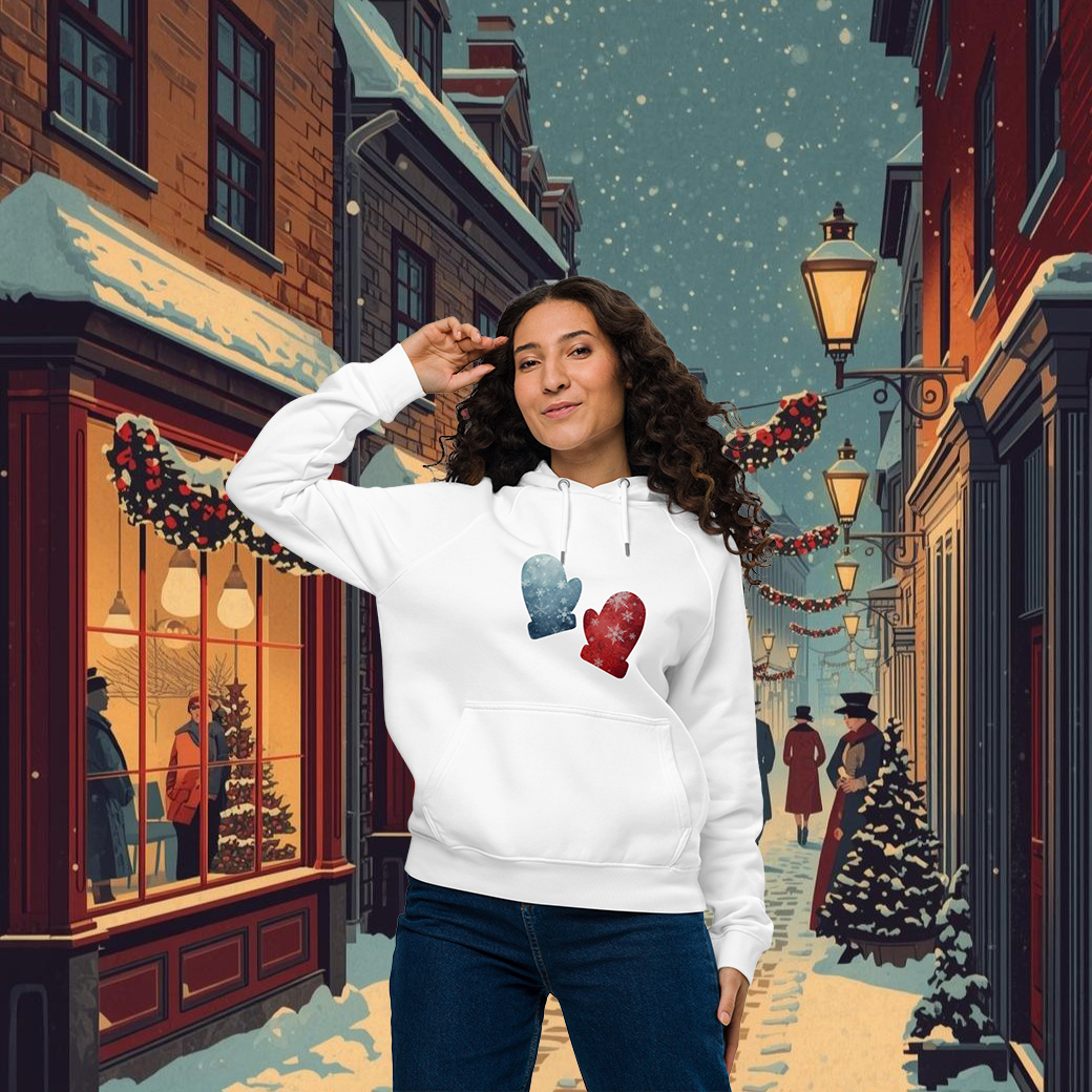 Bluza "Zimowe Rękawiczki- Taniec Pierwszego Śniegu", (Unisex) | Organic Cotton  | PyraWBrylach
