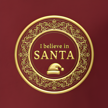 Limitowana świąteczna kolekcja 2025- Koszulka Unisex "I believe in SANTA"|PyraWBrylach