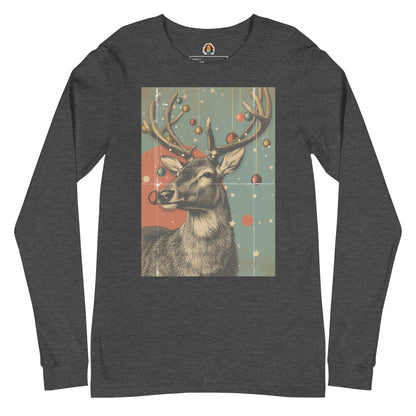 Koszulka "Świąteczny Jeleń", tej! (Unisex Longsleeve) | Wygodna i Stylowa | PyraWBrylach